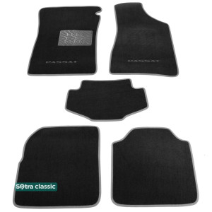 Двошарові килимки Volkswagen Passat (B4) 1993-1996 - Classic 7mm Black Sotra