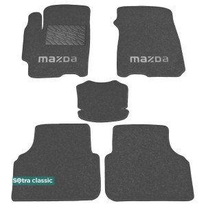 Двошарові килимки Mazda 5 / Premacy (mkI) 1999-2004 - Classic 7mm Grey Sotra