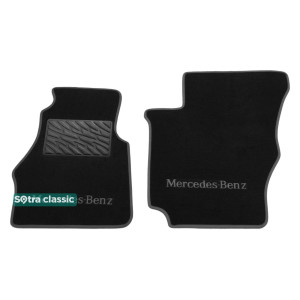Двухслойные коврики Mercedes-Benz Sprinter (3-мест.)(W901-W905) 1994-2007 - Classic 7mm Black Sotra