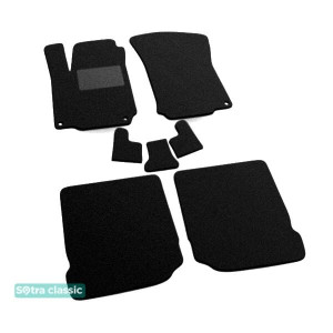 Двошарові килимки Seat Leon (1M) (mkI) 1998-2005; Toledo (mkII) 1998-2005 - Classic 7mm Black Sotra