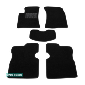 Двошарові килимки для Тойота Avensis (T250) (mkII) 2003-2008 - Classic 7mm Black Sotra