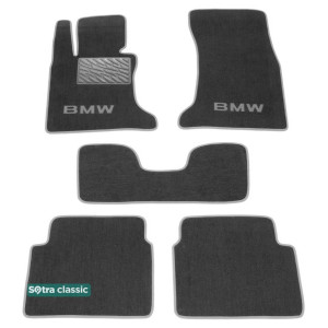 Двухслойные коврики BMW 5-series (E60; E61) 2004-2009 - Classic 7mm Grey Sotra