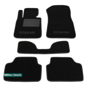Двухслойные коврики BMW 1-series (E81; E87) 2004-2011 - Classic 7mm Black Sotra