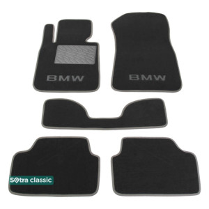 Двошарові килимки BMW 1-series (E81; E87) 2004-2011 - Classic 7mm Grey Sotra
