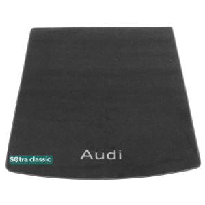 Коврик в багажник Audi Q7 (4L)(mkI) 2006-2014 - текстиль Classic 7mm Grey Sotra