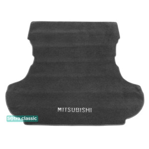 Килимок в багажник Mitsubishi Outlander (mkII) 2007-2012 - текстиль Classic 7mm Grey Sotra