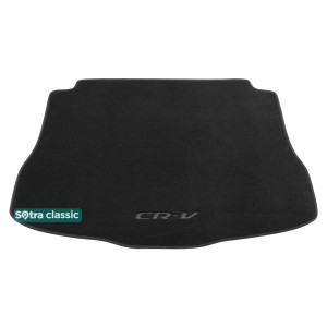 Килимок в багажник Honda CR-V (mkIII) 2007-2011 - текстиль Classic 7mm Black Sotra