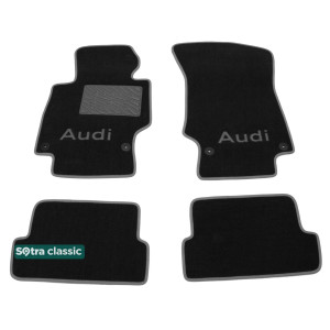 Двошарові килимки Audi TT Coupe (8J) (mkII) 2006-2014 - Classic 7mm Black Sotra