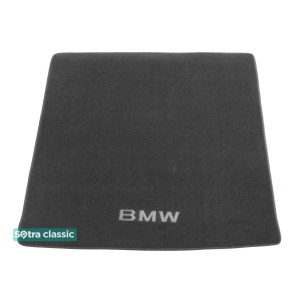 Коврик в багажник BMW 5-series (универсал)(E39) 1996-2003 - текстиль Classic 7mm Grey Sotra