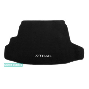 Килимок в багажник Nissan X-Trail (T31) (mkII) 2007-2013 - текстиль Classic 7mm Black Sotra