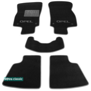 Двошарові килимки Opel Astra H 2004-2010 - Classic 7mm Black Sotra