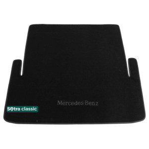 Коврик в багажник Mercedes-Benz S-Class (long)(W221) 2006-2013 - текстиль Classic 7mm Black Sotra