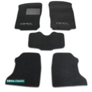 Двошарові килимки Opel Combo C (1-2 ряд) 2001-2011 - Classic 7mm Grey Sotra