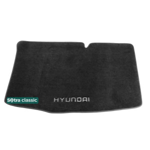 Килимок в багажник Hyundai i20 (PB / PBT) (mkI) 2008-2014 - текстиль Classic 7mm Grey Sotra