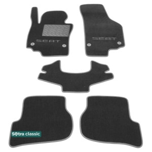 Двухслойные коврики Seat Leon (mkII) 2005-2012 - Classic 7mm Grey Sotra