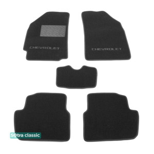 Двошарові килимки Chevrolet Spark (mkIII) 2009-2015 - Classic 7mm Grey Sotra