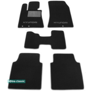 Двошарові килимки Hyundai Equus (mkII) 2009-2012 - Classic 7mm Grey Sotra