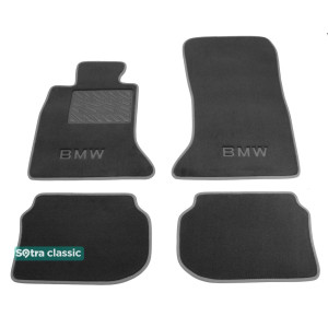 Двухслойные коврики BMW 5-series (F10; F11) 2010-2016 - Classic 7mm Grey Sotra