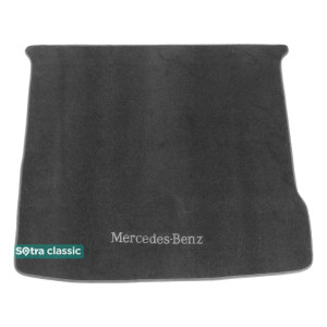 Коврик в багажник Mercedes-Benz GLE-Class / M-Class (W166) 2012→ - текстиль Classic 7mm Grey Sotra