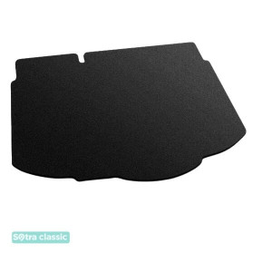 Килимок в багажник Chevrolet Aveo (хетчбек) (T300) 2011 → - текстиль Classic 7mm Black Sotra