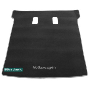 Коврик в багажник Volkswagen Transporter (long)(T5) 2011-2015 - текстиль Classic 7mm Grey Sotra