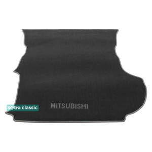 Коврик в багажник Mitsubishi Outlander (mkII)(с субвуфером) 2007-2012 - текстиль Classic 7mm Grey Sotra