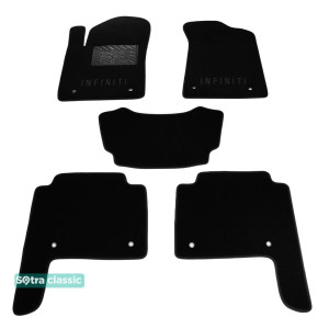 Двошарові килимки Infiniti QX80 / QX56 (Z62) (mkII) 2010 → - Classic 7mm Black Sotra