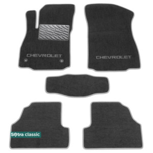 Двухслойные коврики Chevrolet Tracker / Trax 2013→ - Classic 7mm Grey Sotra