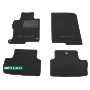 Двухслойные коврики Honda Accord US (купе)(mkIX) 2012→ - Classic 7mm Black Sotra