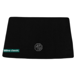 Килимок в багажник MG 3 (хетчбек) 2013 → - текстиль Classic 7mm Black Sotra