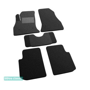 Двошарові килимки Fiat 500L 2013 → - Classic 7mm Black Sotra