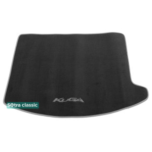 Килимок в багажник Ford Kuga (mkII) 2013 → - текстиль Classic 7mm Grey Sotra