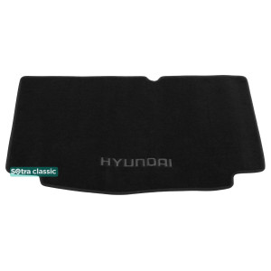 Килимок в багажник Hyundai i10 (IA / BA) (mkII) 2013 → - текстиль Classic 7mm Black Sotra