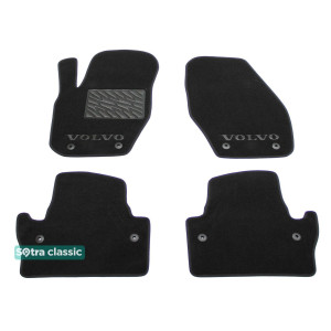 Двошарові килимки Volvo S60 / V60 (mkII) 2010-2018 - Classic 7mm Black Sotra