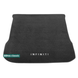 Килимок в багажник Infiniti QX60 (L50) 2013 → - текстиль Classic 7mm Grey Sotra