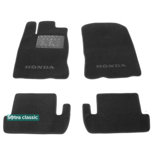 Двухслойные коврики Honda CR-Z 2010-2016 - Classic 7mm Black Sotra