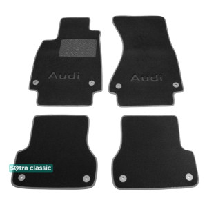 Двухслойные коврики Audi A6 (C7) 2011→ - Classic 7mm Black Sotra