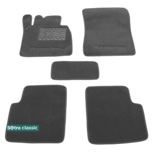Двошарові килимки Mercedes-Benz G-Class (W463) (з підстаканниками на підлозі) 2010 → - Classic 7mm Grey Sotra
