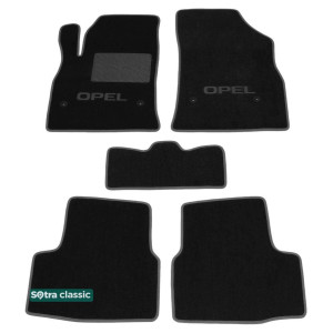 Двошарові килимки Opel Astra K 2016 → - Classic 7mm Black Sotra