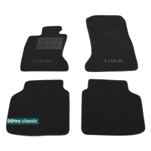 Двухслойные коврики BMW 7-series (F02) 2009-2015 - Classic 7mm Black Sotra