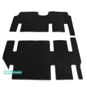 Двошарові килимки Mercedes-Benz Viano (W639) (2-3 ряд) (2 + 1) (2 + 1) 2003-2014 - Classic 7mm Black Sotra