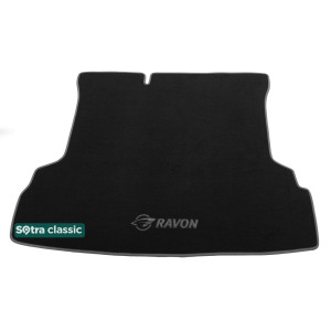 Коврик в багажник Daewoo Ravon R4 2015→ - текстиль Classic 7mm Black Sotra