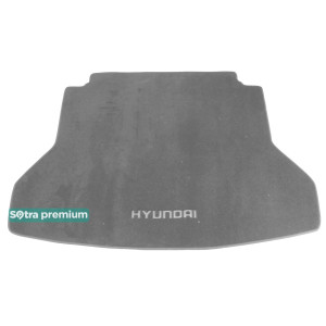 Двухслойные коврики в багажник Grey для Hyundai Elantra (mkVI) 2016> Sotra Premium 10mm