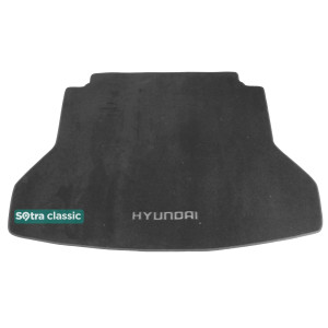 Килимок у багажник Hyundai Elantra (mkVI) 2016-2020 текстиль Classic 7mm Grey Sotra
