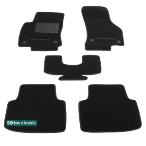 Двошарові килимки Volkswagen Passat (B8) 2015 → - Classic 7mm Black Sotra
