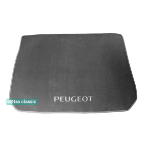 Килимок в багажник Peugeot 2008 2013 → - текстиль Classic 7mm Grey Sotra