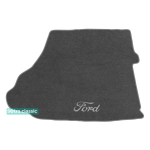 Килимок в багажник Ford Mustang (mkVI) 2015 → - текстиль Classic 7mm Grey Sotra