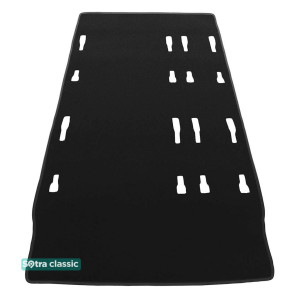 Двошарові килимки Citroen SpaceTourer / Peugeot Traveller (2-3 ряд + багажник) 2017 → - Classic 7mm Grey Sotra