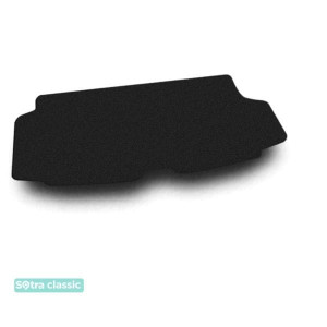 Килимок в багажник Volvo XC90 (mkII) (розкладений 3й ряд) 2015 → - текстиль Classic 7mm Black Sotra