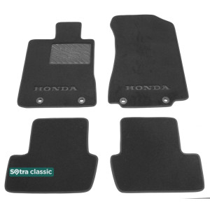Двухслойные коврики Honda Legend (mkIV)(с клипсами) 2008-2012 - Classic 7mm Grey Sotra